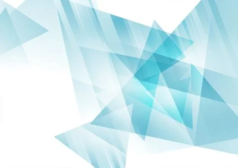 Blue low poly abstract geometric tech minimal design Stockillustratie