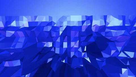 Blue low poly changing surface as trendy background Stock Footage 85670852