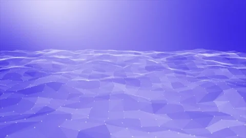 Blue low poly design lines and dots professional business background Vídeo Stock 302559315
