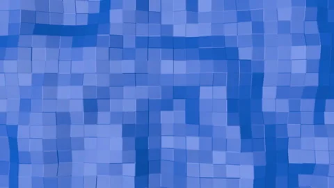 Blue low poly plane is slowly moving. abstract looped animation. 3d rendering Stock-Footage 98709268