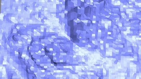 Blue low poly transforming surface as geometric grid. Blue polygonal geometric Stock Footage 76084236
