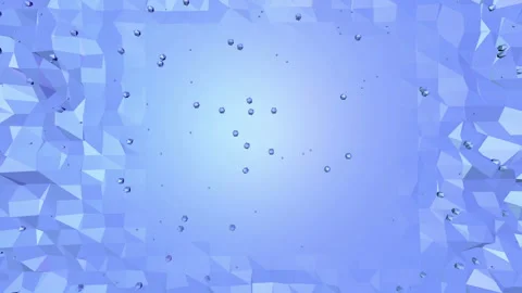 Blue low poly vibrating Stock Footage 85670908