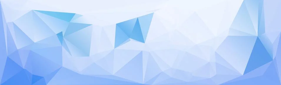 Blue low polygonal texture header template Stock Illustration