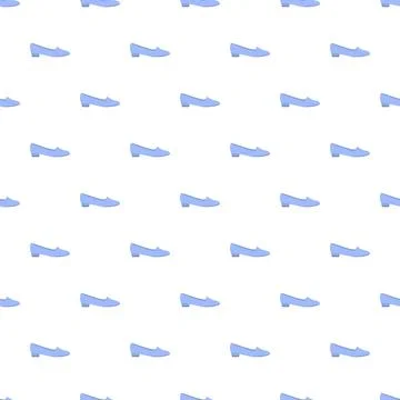 Blue low shoe pattern seamless 库存插图