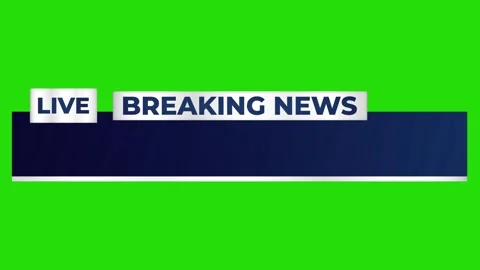 Blue Lower Third Animated Breaking News Stock Footage 332728813