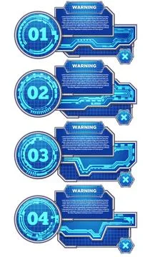 Blue lower third banners. Stock Illustration
