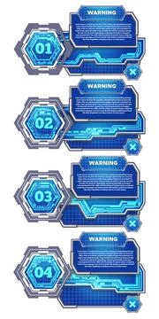 Blue lower third banners. Stock Illustration