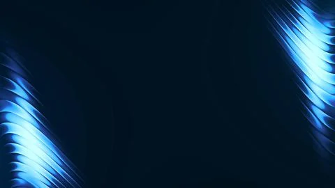 Blue luminous corner curves on dark background for futuristic technology, c.. 스톡 일러스트