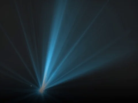 Blue luminous light rays Stock Footage 108850839