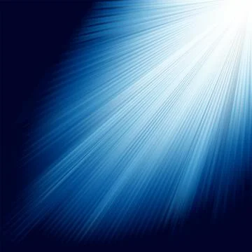 Blue luminous rays. EPS 8 Stock Illustration