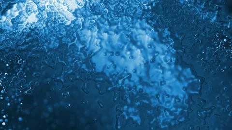 Blue Lumpy Glass Morph 4K Loop Stock Footage 324817011