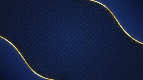 Blue Luxury Background Presentation Layout Template Illustration Golden Effects Illustrazione stock