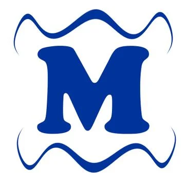 Blue M Stock Illustration