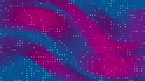 Blue magenta background, technology dynamic white dot blinking, blur abstract Stock Footage 297669409