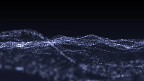 Blue Magic of Cinematic Particle Background Stock Footage 244501098