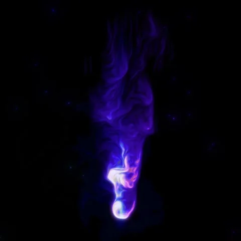 Blue Magic Flame Stock Footage 251659087
