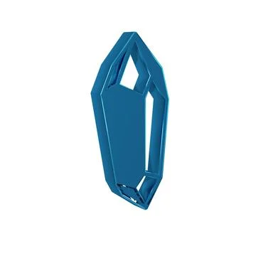Blue Magic stone icon isolated on transparent background. Fantasy crystal. .. Stock Illustration