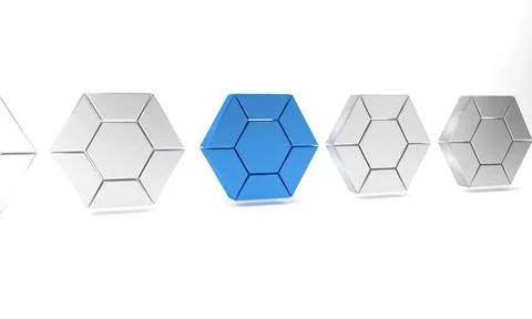 Blue Magic stone icon isolated on white background. Fantasy crystal. Jewelr.. Illustrazione stock