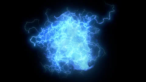 Blue Magical Energy Sphere. Stock Footage 321413031