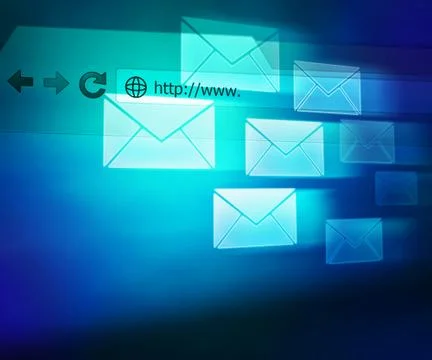 Blue mail abstract background 스톡 일러스트