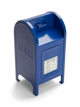 Blue Mail Box Stock Photos