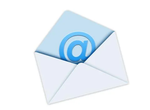 Blue Mail Envelope Stock Photos