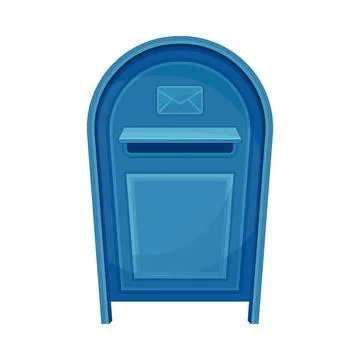 Letters in an open mailbox stock illustration. Illustration of