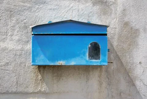 Blue mailbox Stock Photos