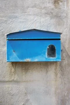 Blue mailbox Stock Photos