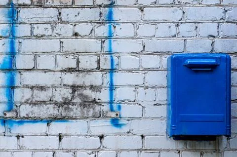 Blue mailbox Stock Photos