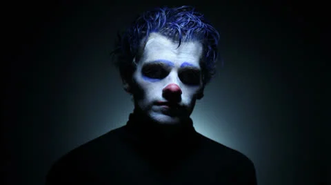 Blue man Stock Footage 26724749