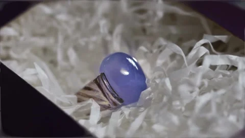 Blue man ring on confetti Stock Footage 158531735