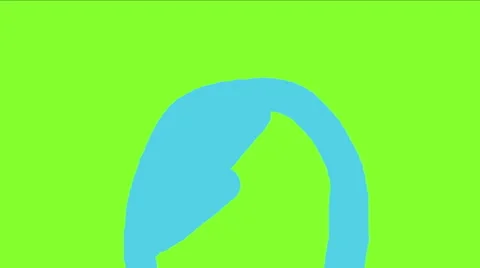 Blue Man Thinking Stock Footage 50916874