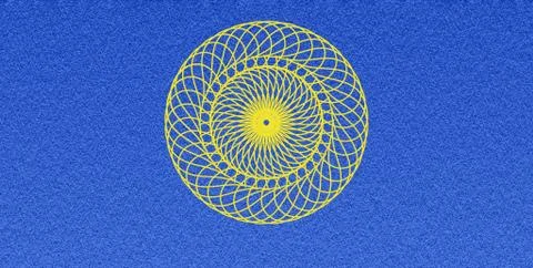 Blue mandala high resolution texture background Illustrazione stock