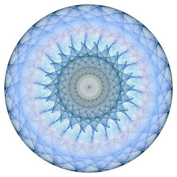 Blue Mandala Illustrazione stock