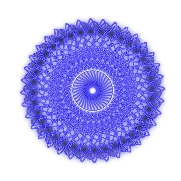 Blue mandala Stock Illustration