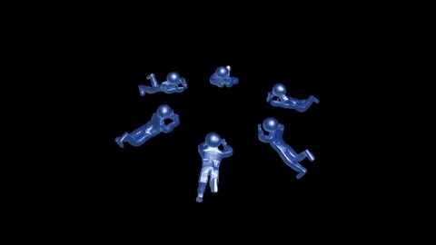 Blue mans Stock Footage 105031759