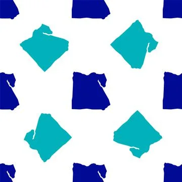Blue Map of Egypt icon isolated seamless pattern on white background.  Vector Stock Illustration