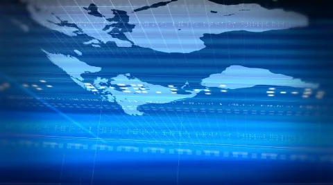 BLUE MAP Stock Footage 831992
