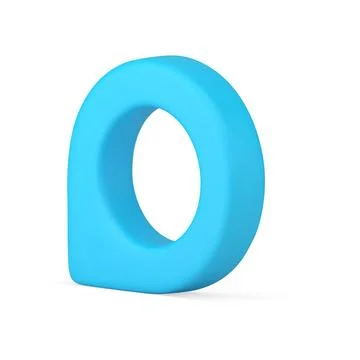 Blue map pin 3d icon isometric cyberspace location search internet notificati 스톡 일러스트