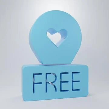 Blue Map pointer with heart icon isolated on grey background. Valentines da.. Stock Illustration