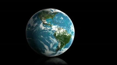 Blue Marble on Black Stock Footage 276164