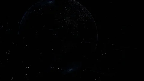 Blue Marble Digital Cloud s. planet Earth rotating animation future technology Stock Footage 82765350