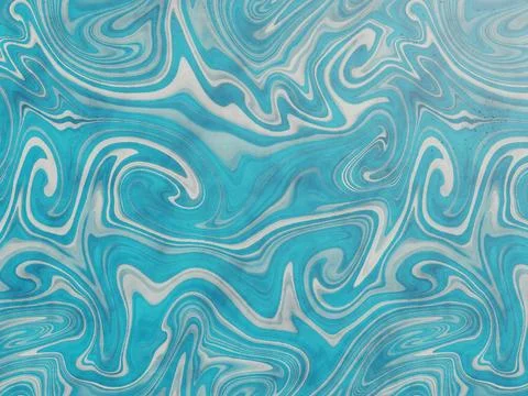 Blue Marble Liquid Swirl Texture 스톡 일러스트