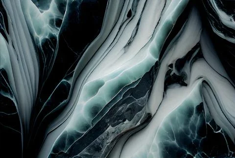 Blue marble stone texture. Macro close up soft stone surface fluid art. Resin Stock Illustration