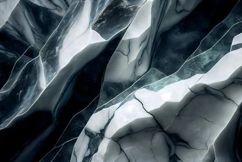 Blue marble stone texture. Macro close up soft stone surface fluid art. Resin Stock Illustration