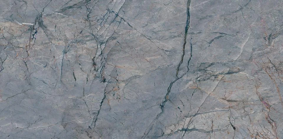 Blue marble texture background pattern top view. Tiles natural stone floor with Stock Photos