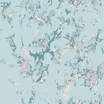 Blue marble texture with rose gold. Patina effect Stock Illustration