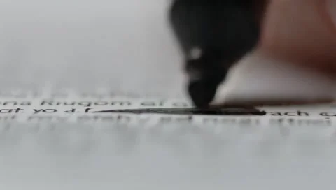 Blue marker Stock Footage 303843941