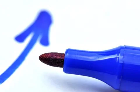 Blue marker Stock Photos